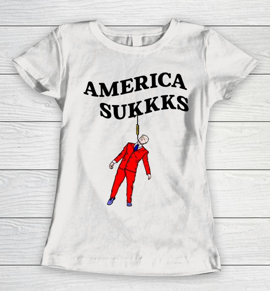 America Sukkks Women T-Shirt