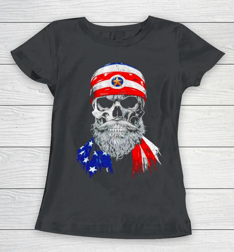 American Death Dealer Usa Flag Women T-Shirt