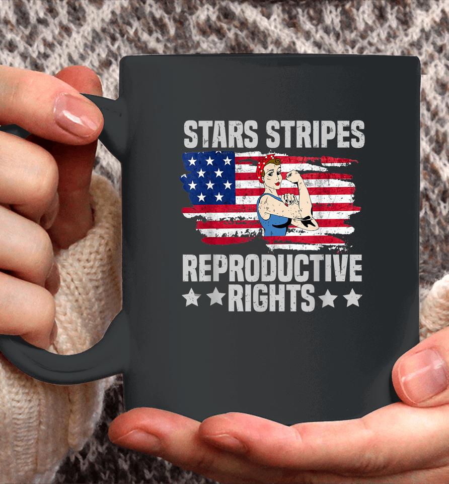 American Flag 4Th Of July Stars Stripes Reproductive Rights Coffee Mug