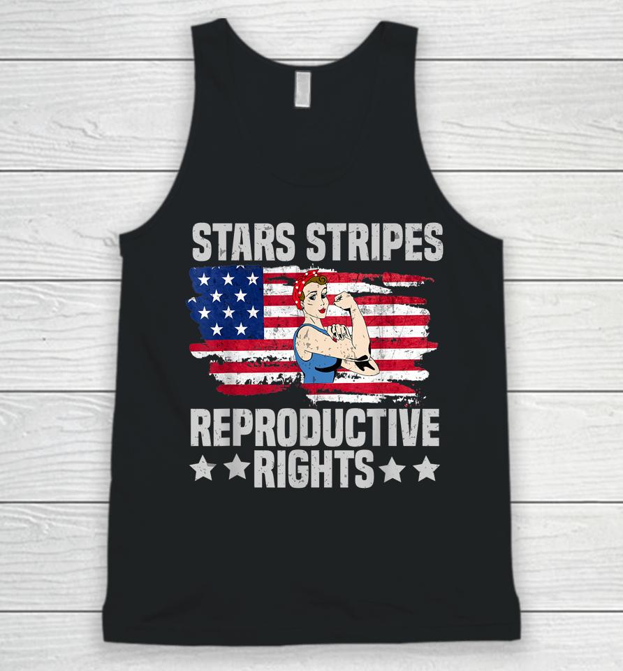 American Flag 4Th Of July Stars Stripes Reproductive Rights Unisex Tank Top