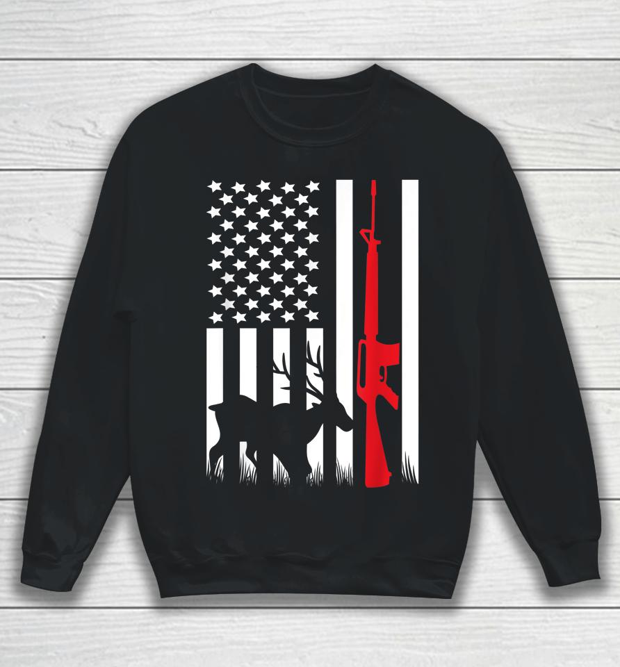 American Flag Hunting Sweatshirt