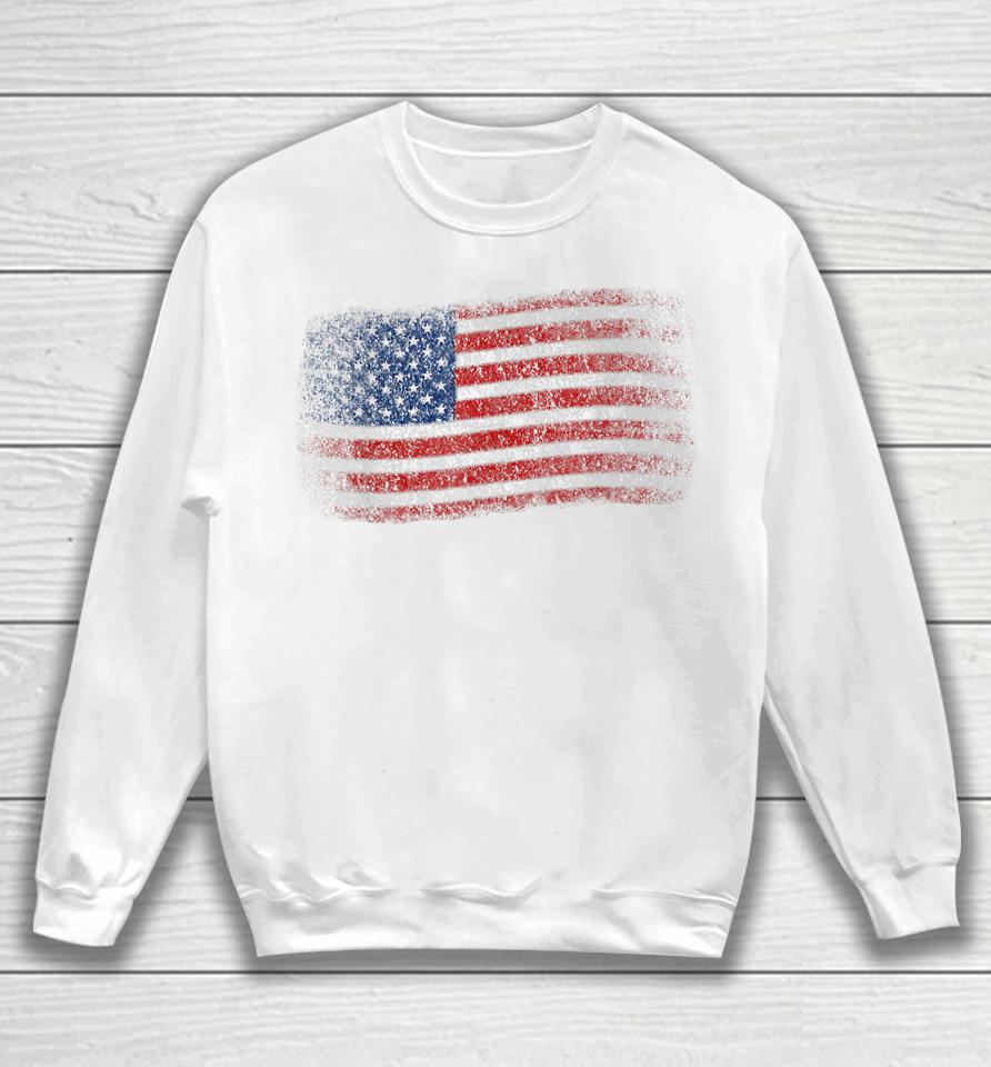 American Flag T-Shirt Men Women 4Th Of July Vintage Usa Flag Sweatshirt