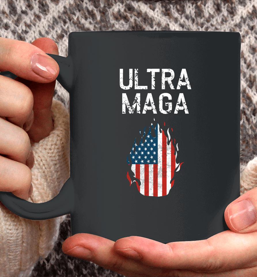 American Flag Vintage Ultra Maga Coffee Mug