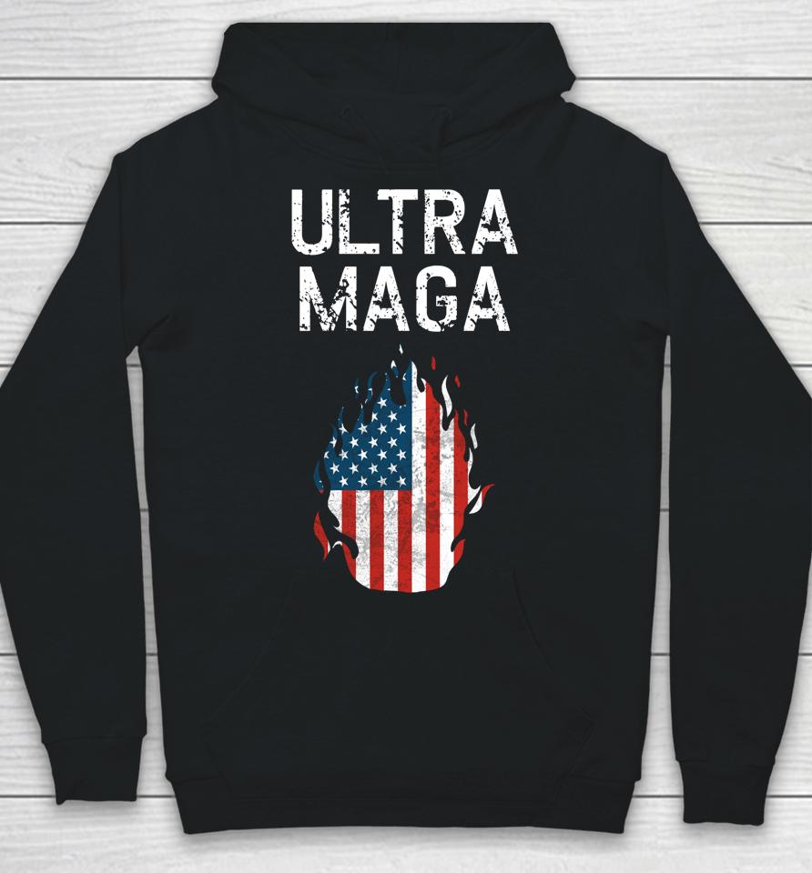 American Flag Vintage Ultra Maga Hoodie