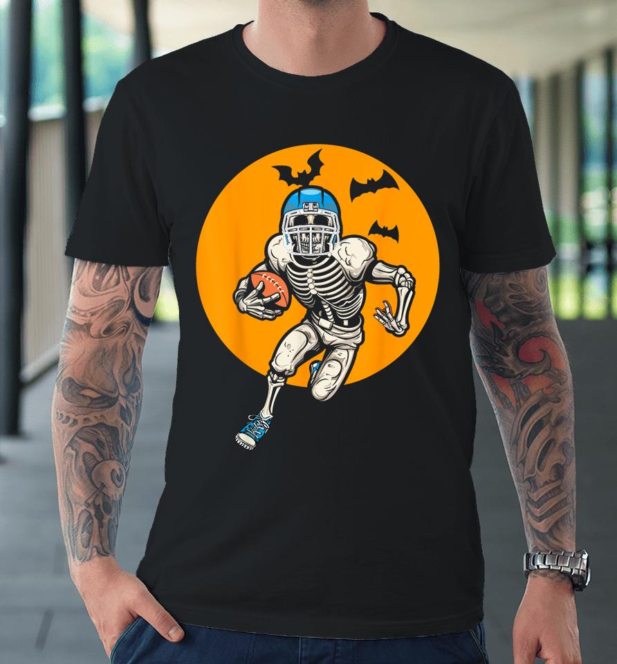 American Football Skeleton Halloween Premium T-Shirt