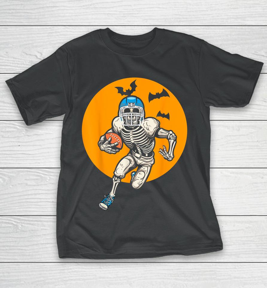 American Football Skeleton Halloween T-Shirt