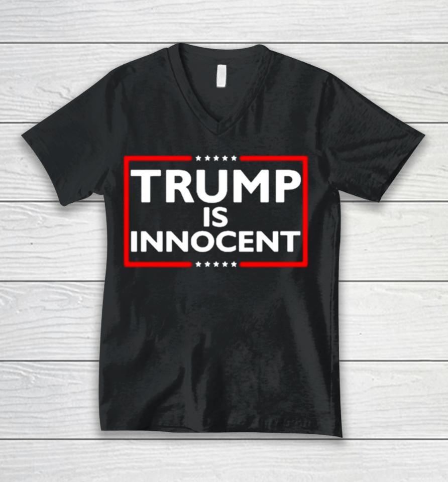 American Islandman Trump Is Innocent Unisex V-Neck T-Shirt