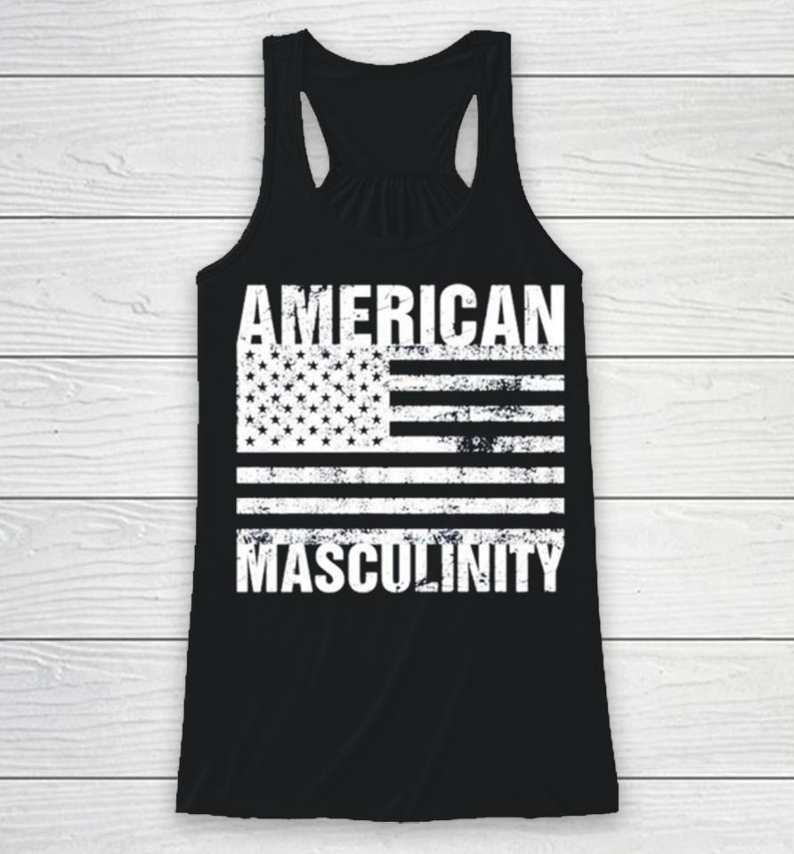 American Masculinity Usa Flag Racerback Tank