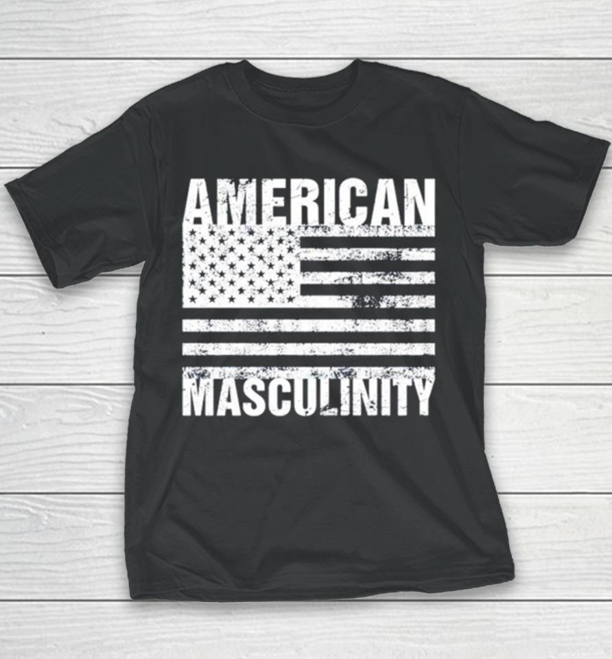 American Masculinity Usa Flag Youth T-Shirt