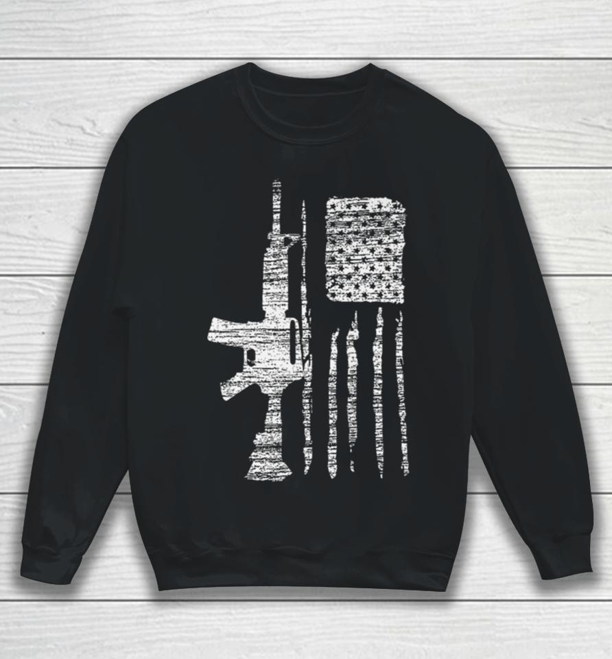 American Patriotic Usa Gun Flag Sweatshirt