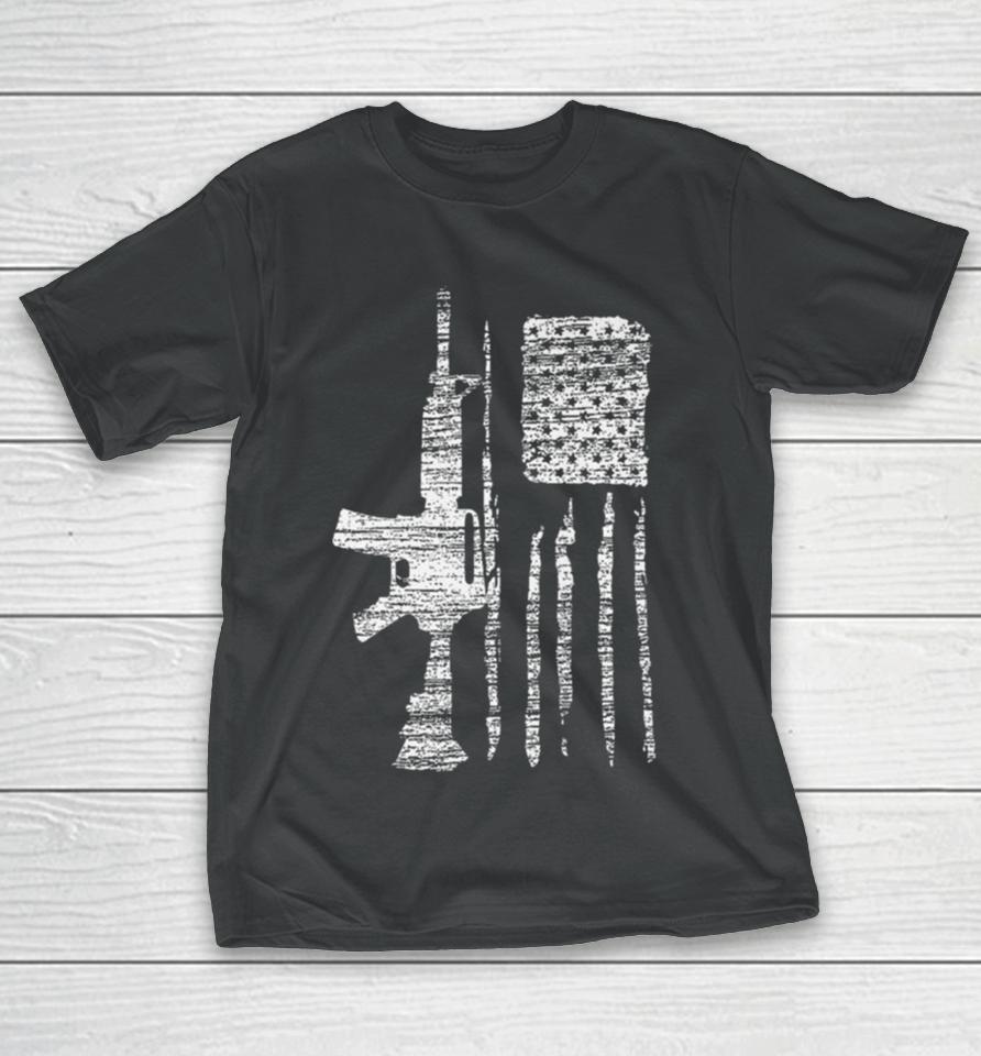 American Patriotic Usa Gun Flag T-Shirt