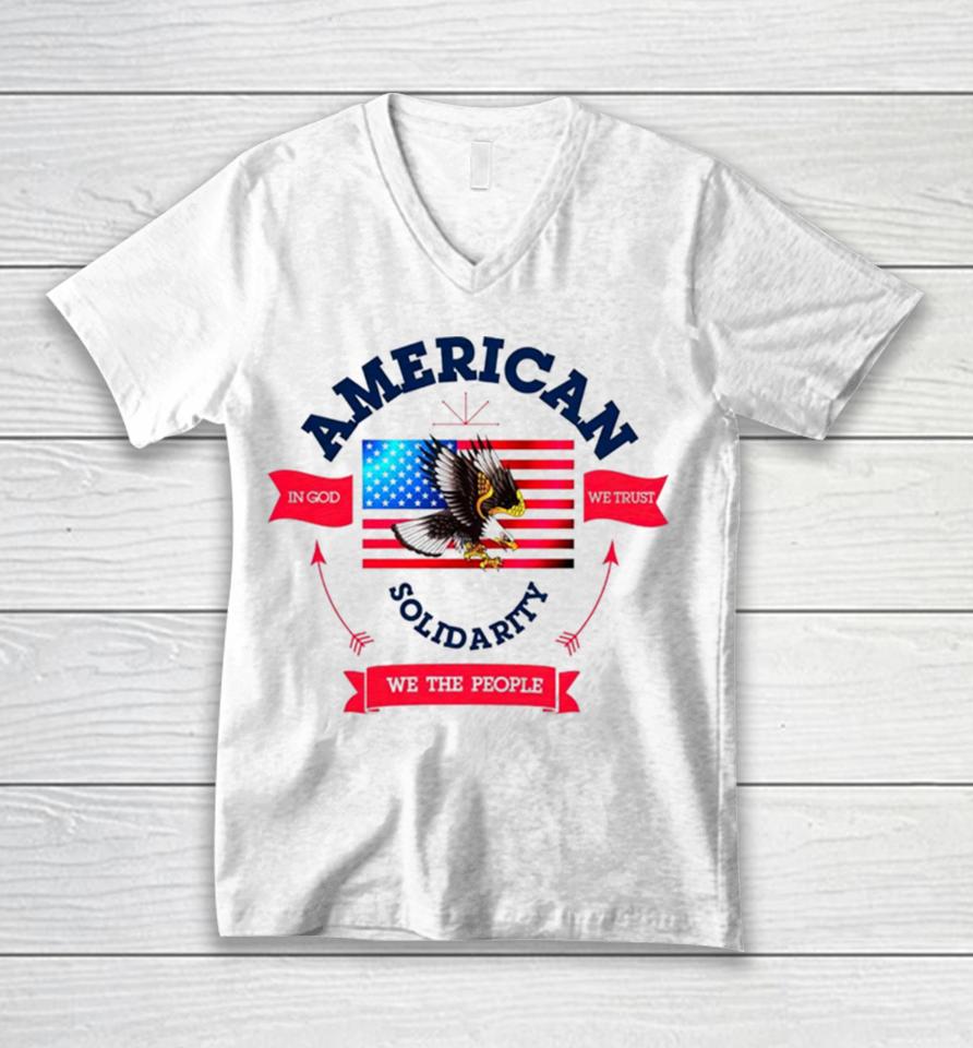 American Solidarity We The People Unisex V-Neck T-Shirt