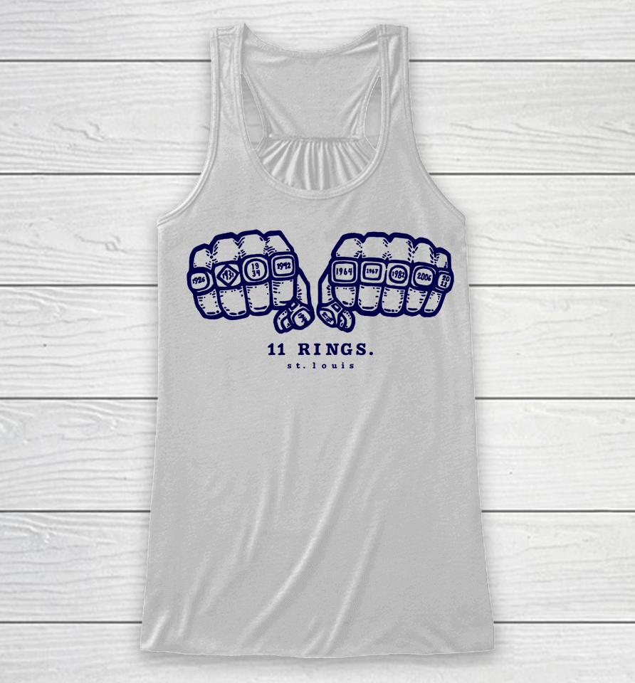 Americans For Democracy 11 Rings St Louis Racerback Tank