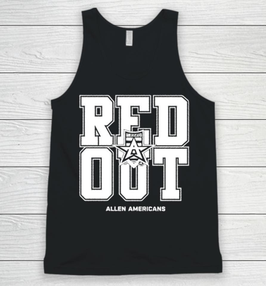 Americans Professional Hockey Red Out Unisex Tank Top