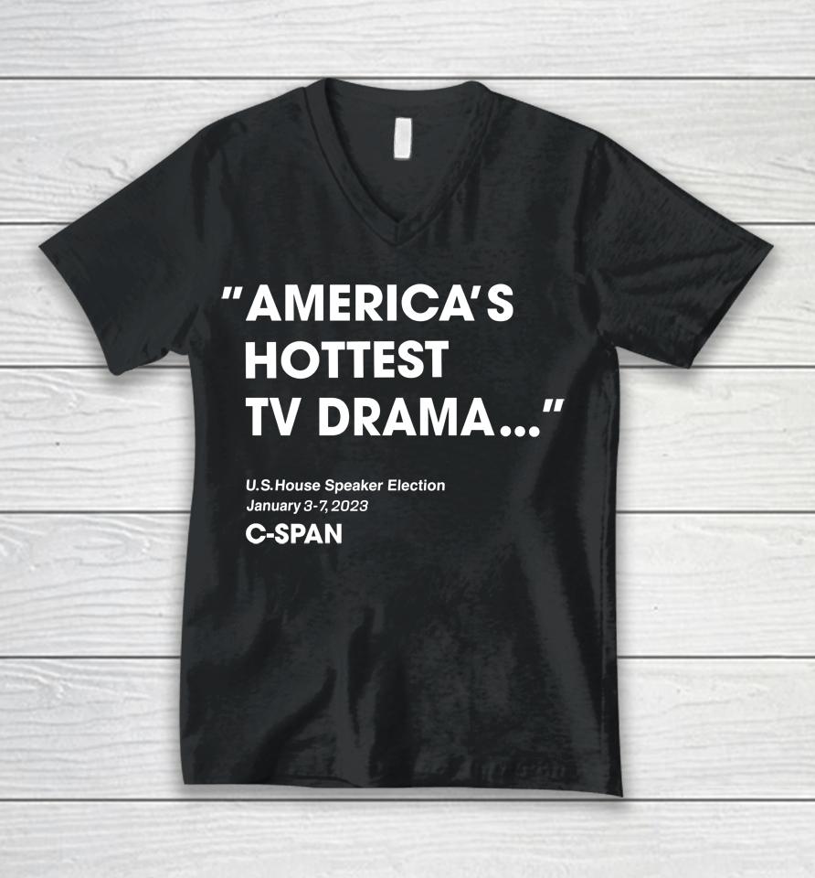 America's Hottest Tv Drama Greta Brawner Unisex V-Neck T-Shirt