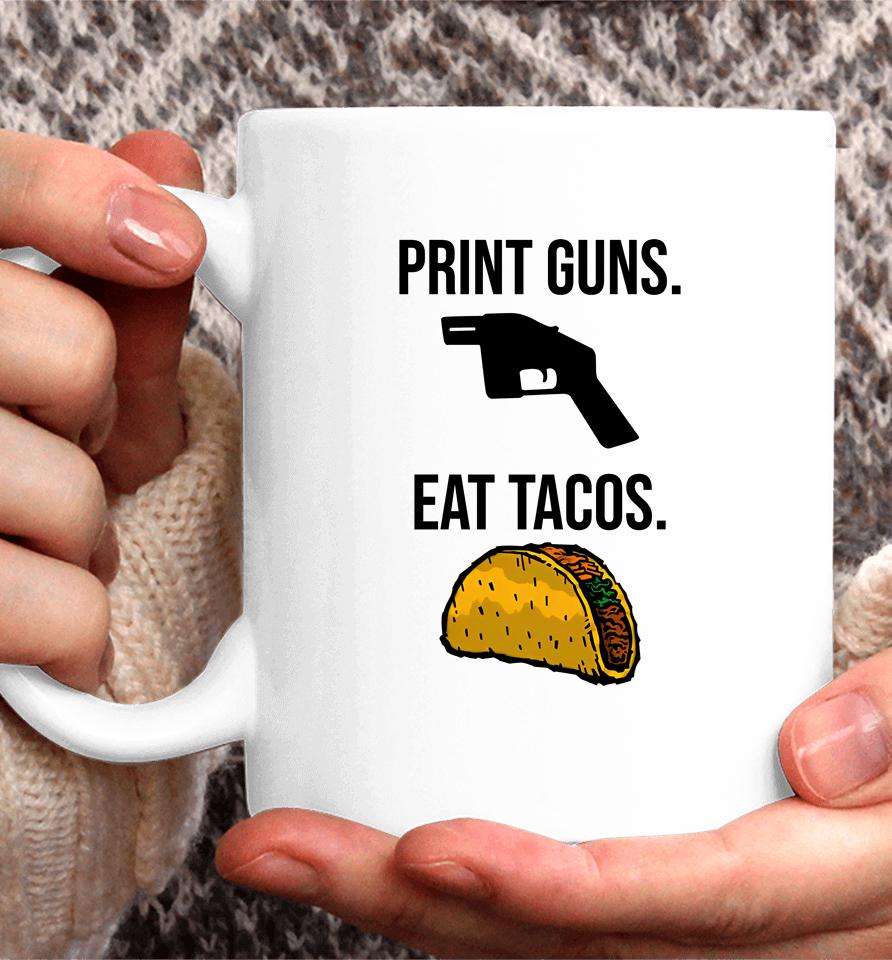 Among The Wildflowers Print Guns Eat Tacos Coffee Mug