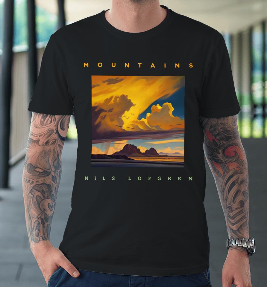 Amy Aiello Lofgren Nils Lofgren Mountains Premium T-Shirt
