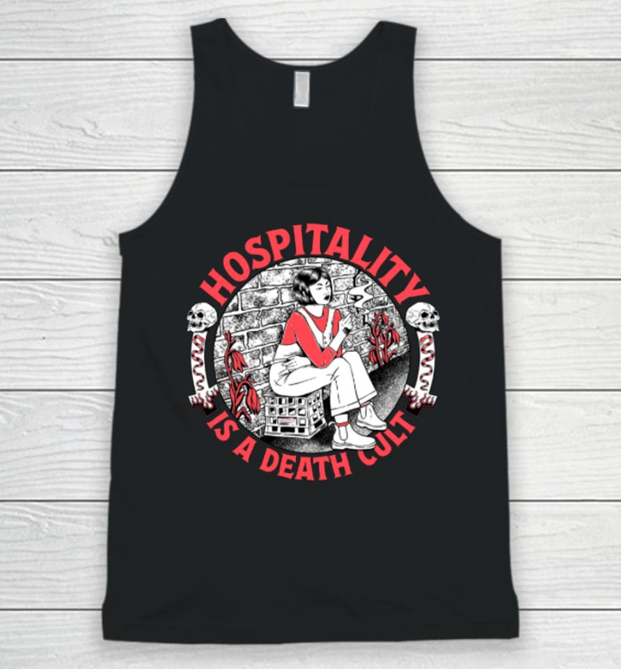 Amyjeanart Store Hospitality Is A Death Cult Unisex Tank Top