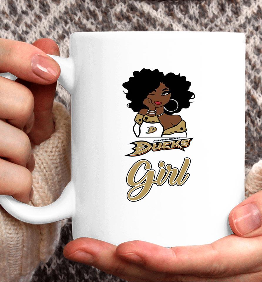 Anaheim Ducks Girl Nhl Coffee Mug
