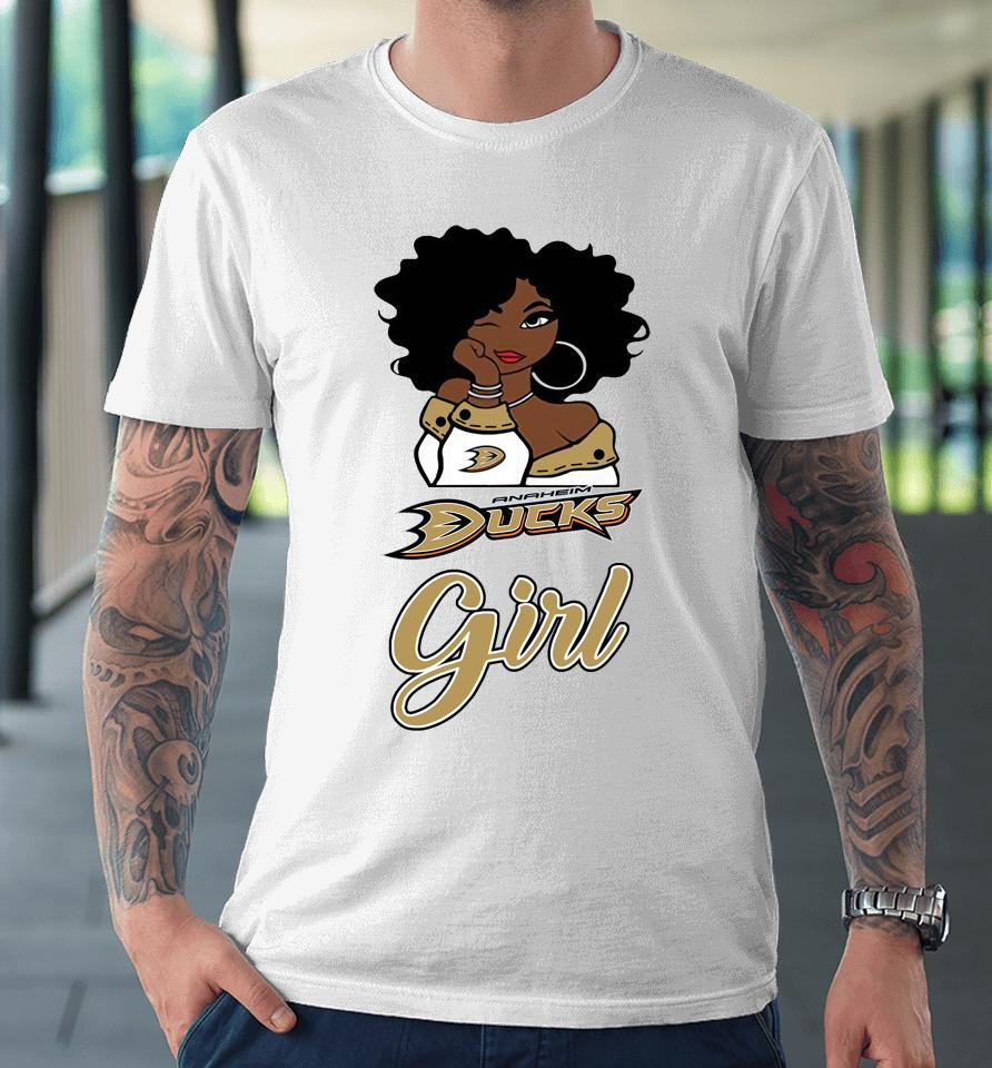 Anaheim Ducks Girl Nhl Premium T-Shirt