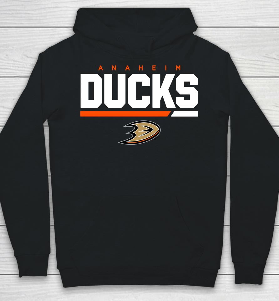 Anaheim Ducks Levelwear Black Logo Richmond Hoodie