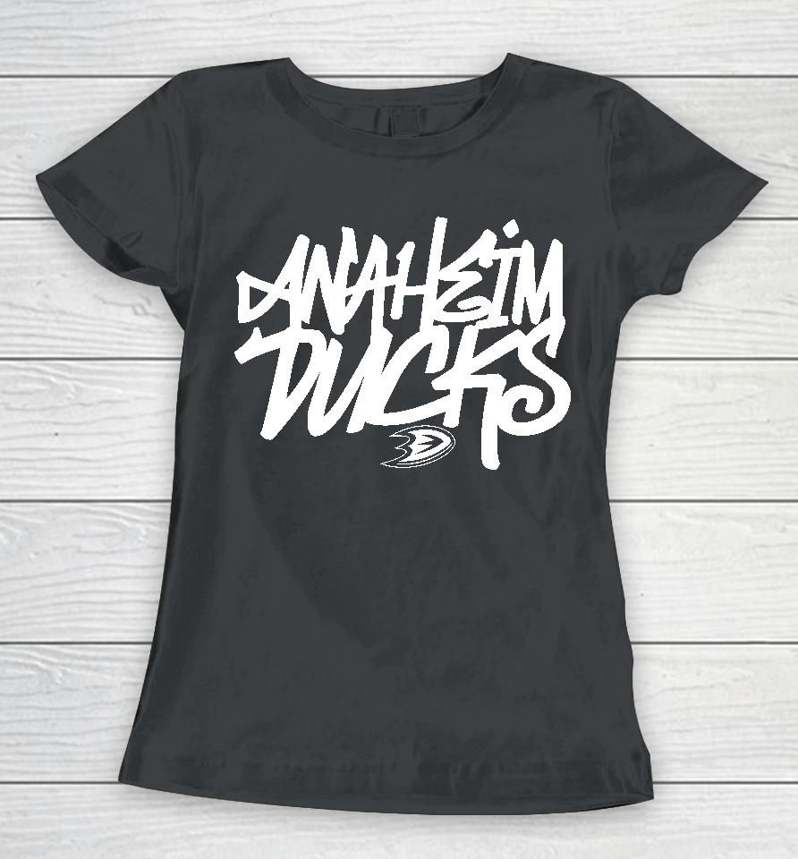 Anaheim Ducks Levelwear Richmond Graffiti Women T-Shirt