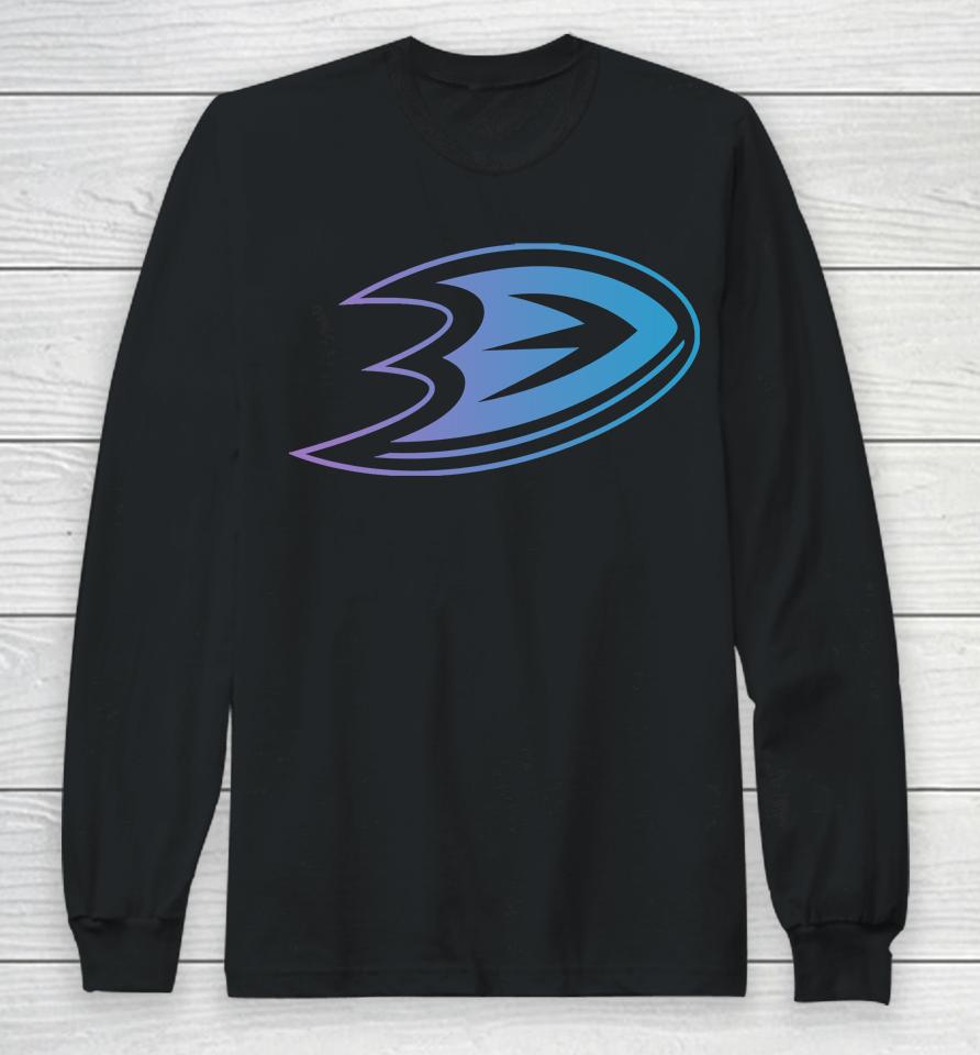 Anaheim Ducks Levelwear Richmond Iridescent Long Sleeve T-Shirt