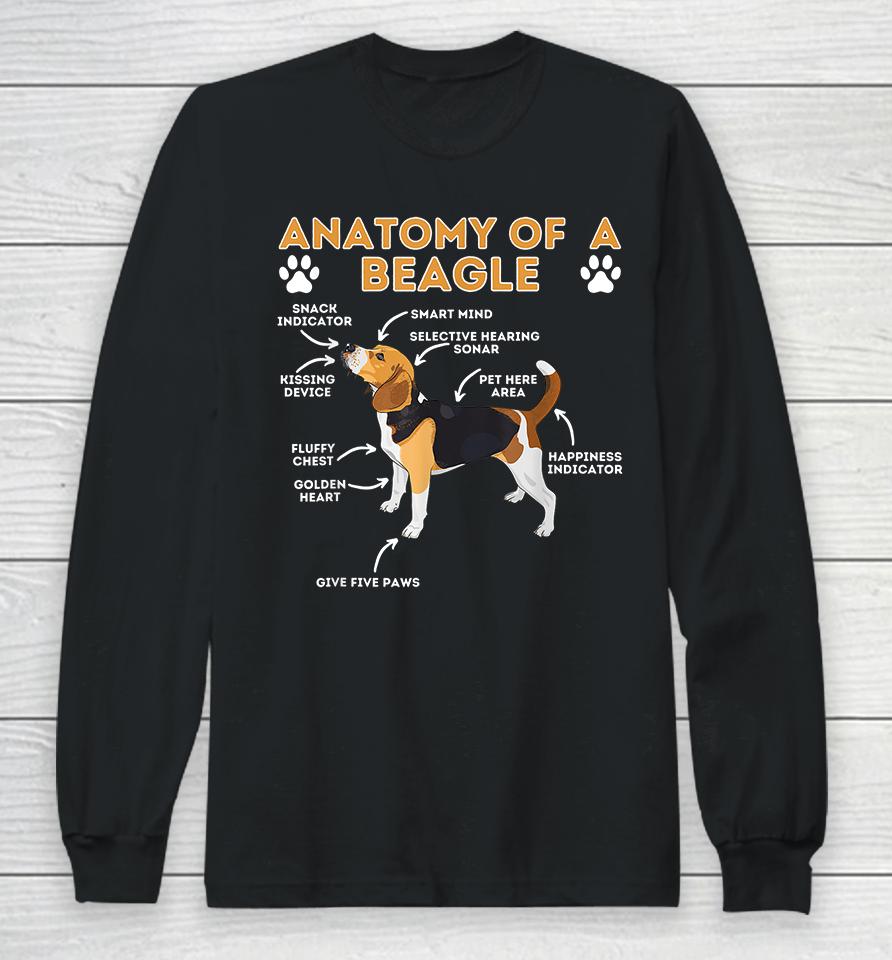 Anatomy Of A Beagle Long Sleeve T-Shirt