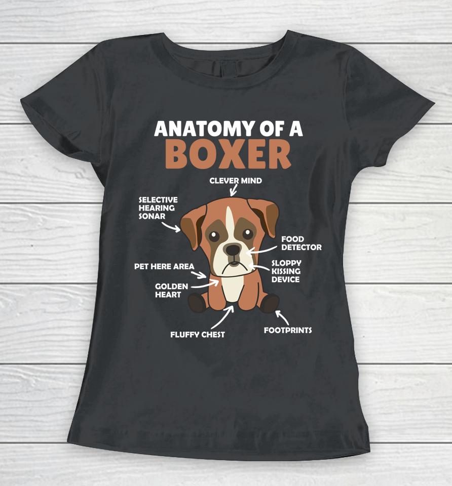 Anatomy Of A Boxer Women T-Shirt