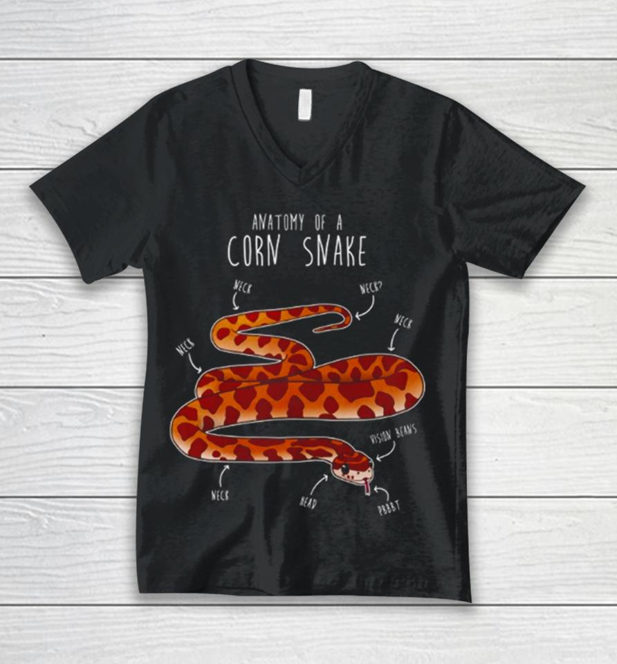 Anatomy Of A Corn Snake Unisex V-Neck T-Shirt
