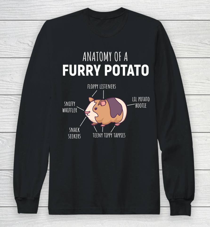 Anatomy Of A Furry Potato Guinea Pig Lover Gift Long Sleeve T-Shirt