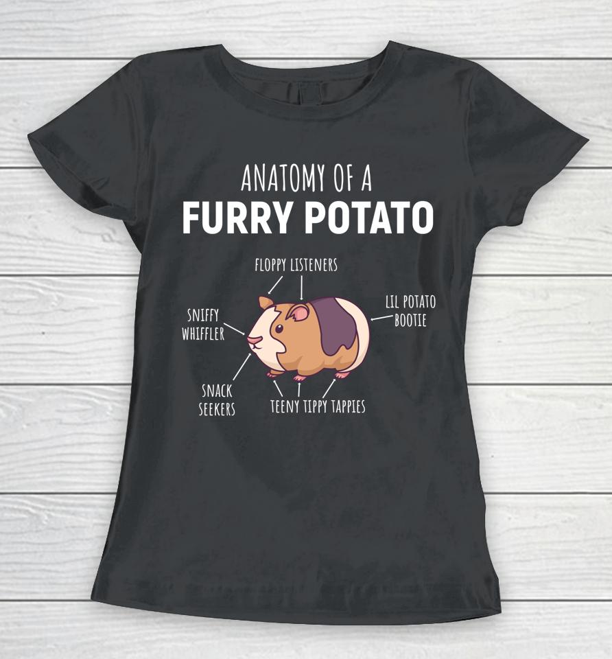 Anatomy Of A Furry Potato Guinea Pig Lover Gift Women T-Shirt