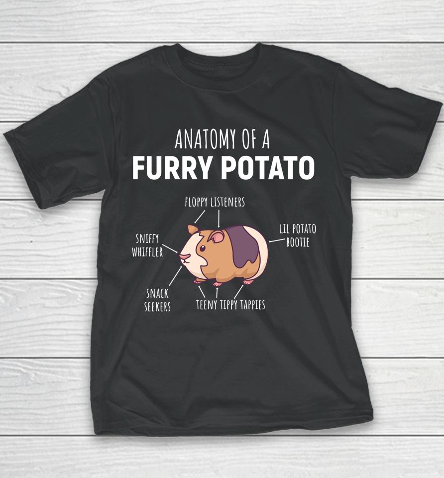 Anatomy Of A Furry Potato Guinea Pig Lover Gift Youth T-Shirt