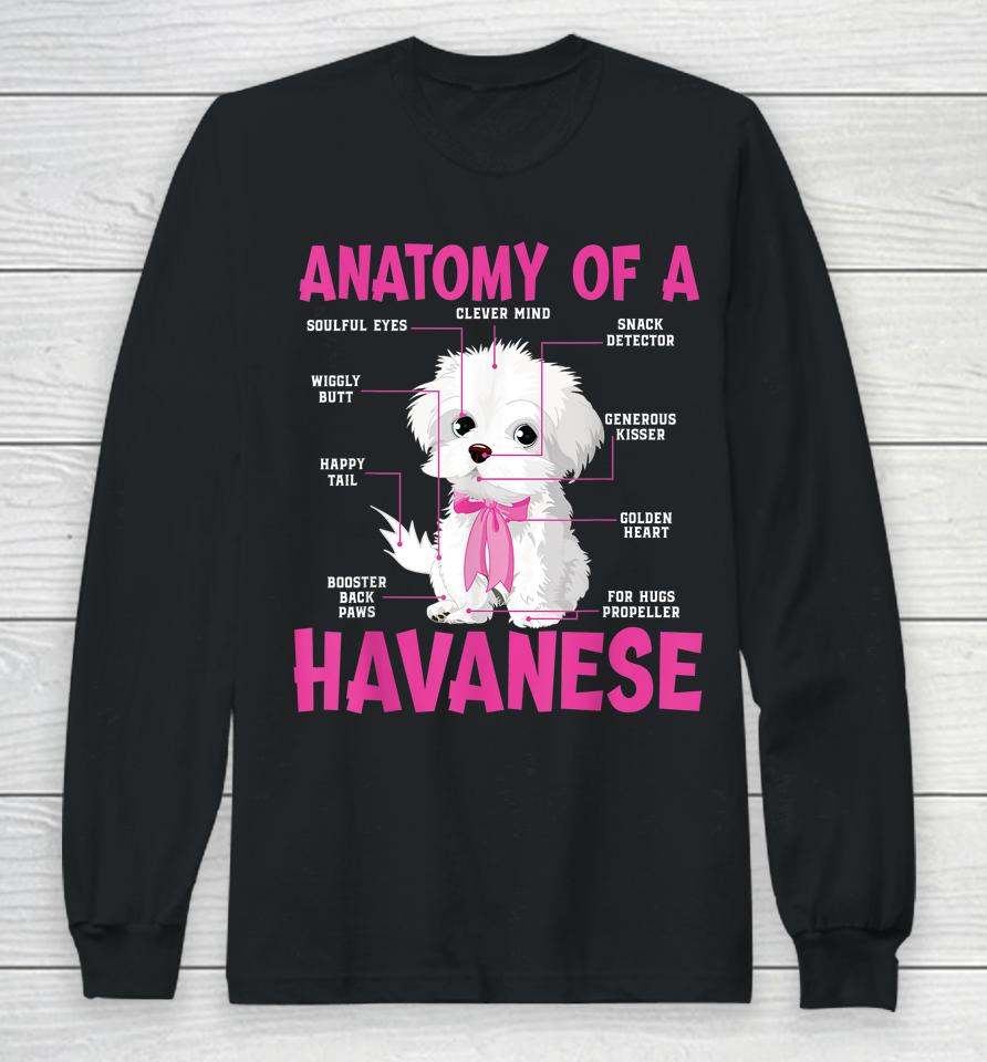 Anatomy Of A Havanese Long Sleeve T-Shirt