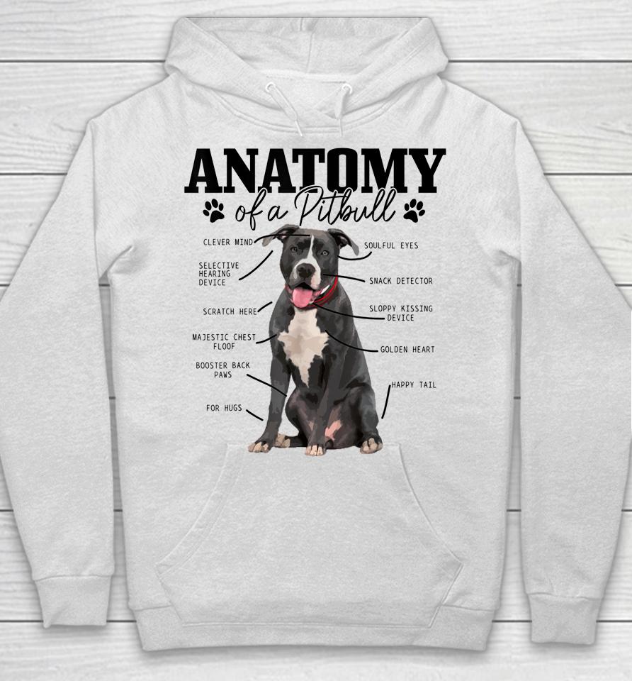 Anatomy Of A Pitbull Dog Funny Hoodie