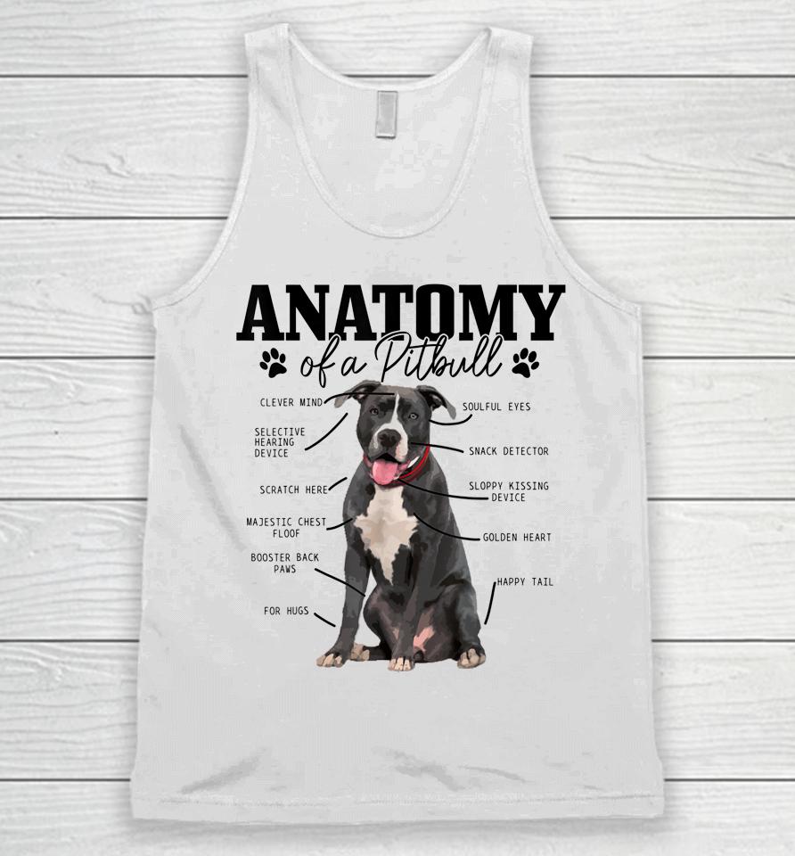 Anatomy Of A Pitbull Dog Funny Unisex Tank Top