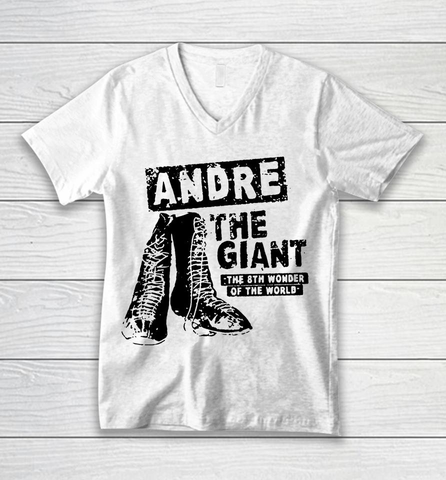 Andre The Giant 8Th Wonder Of The World Unisex V-Neck T-Shirt