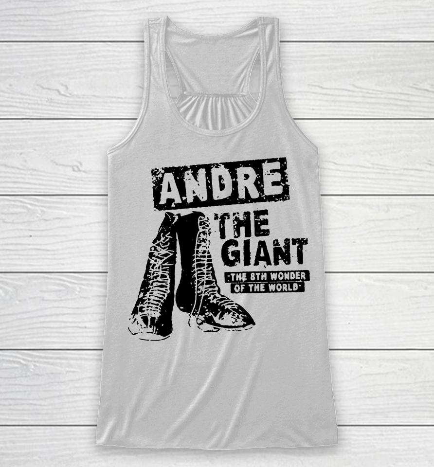 Andre The Giant Eighth Wonder Of The World Racerback Tank
