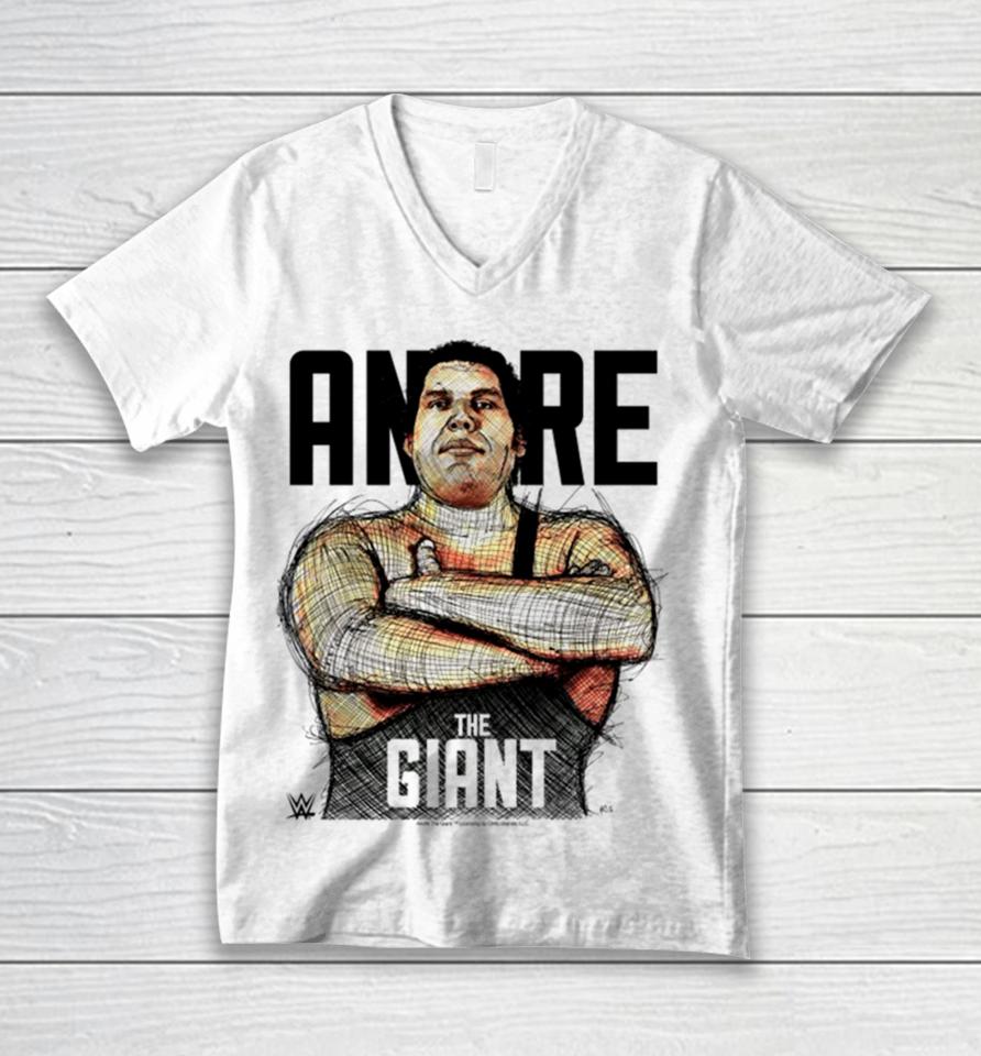 Andre The Giant Sketch Unisex V-Neck T-Shirt