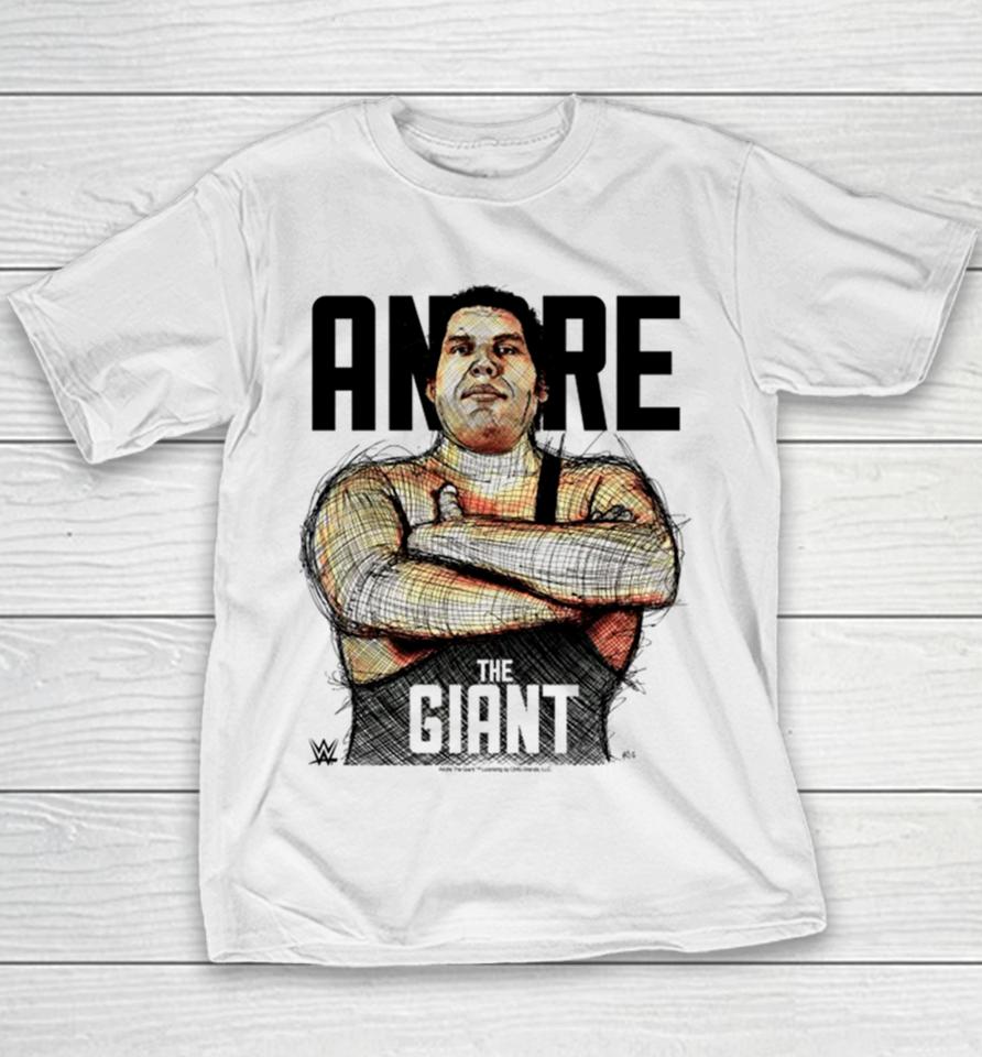 Andre The Giant Sketch Youth T-Shirt