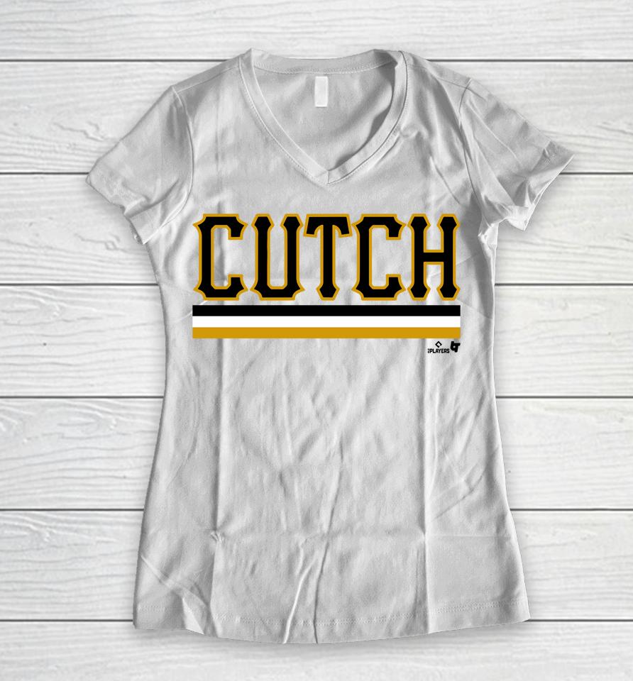 Andrew Mccutchen Pittsburgh Cutch Breakingt Women V-Neck T-Shirt