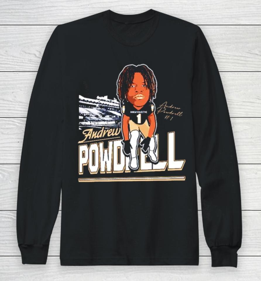 Andrew Powdrell Montana State Bobcats Cartoon 2023 Long Sleeve T-Shirt