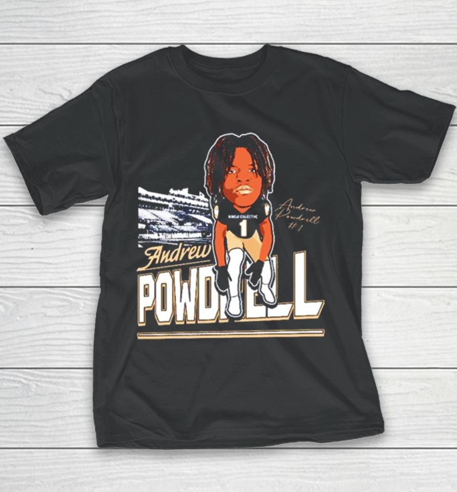 Andrew Powdrell Montana State Bobcats Cartoon 2023 Youth T-Shirt