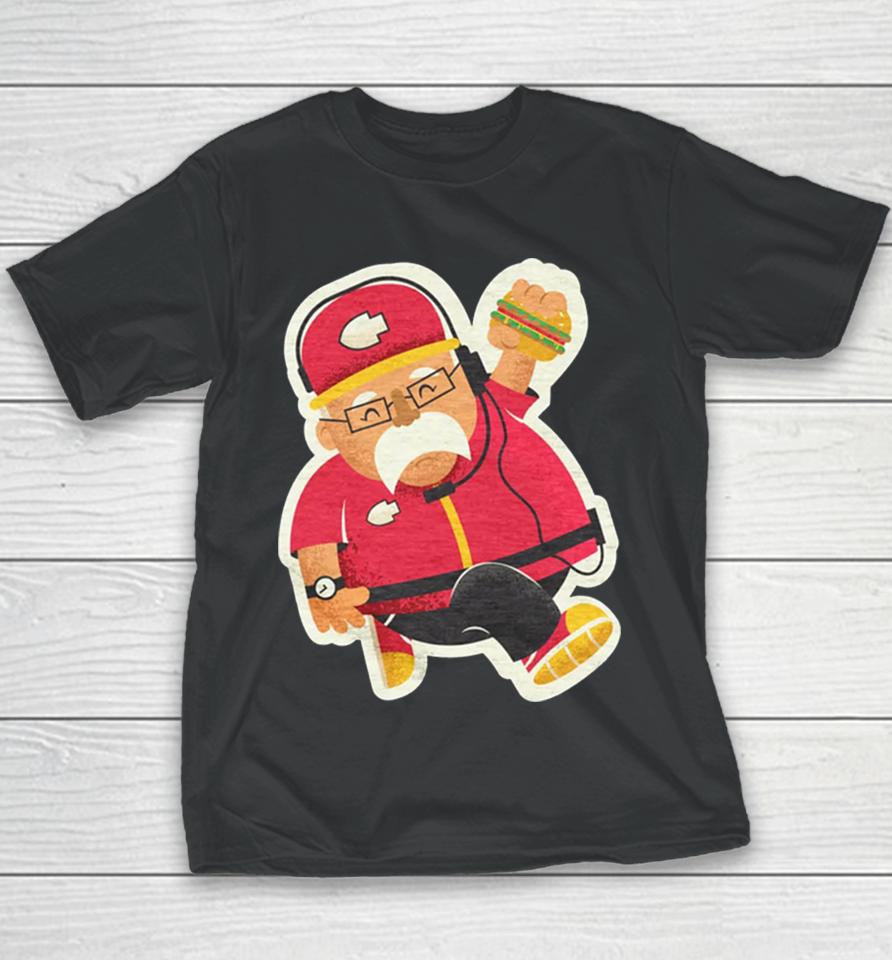 Andy Reid Give The Man A Cheeseburger Youth T-Shirt