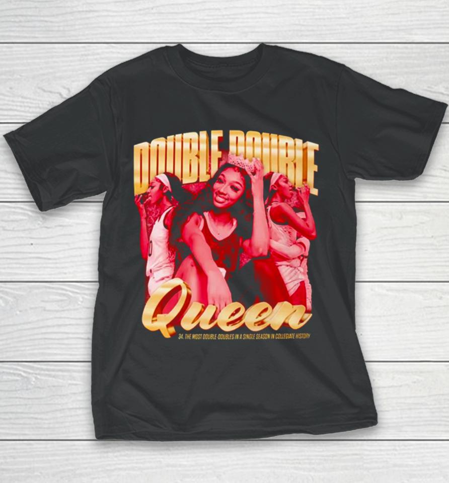 Angel Reese Double Double Queen Youth T-Shirt