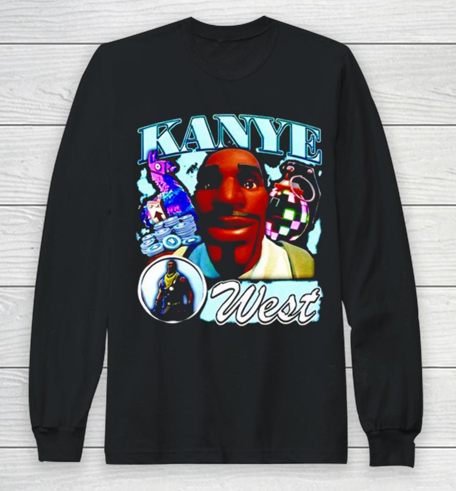 Angryfridge Kanye West Fortnite Long Sleeve T-Shirt