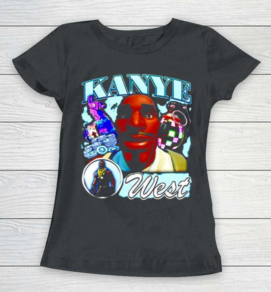 Angryfridge Kanye West Fortnite Women T-Shirt