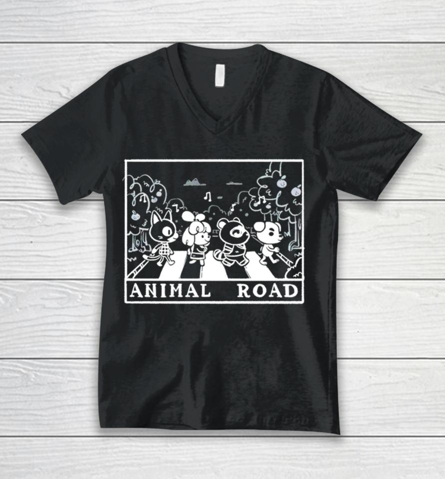 Animal Road Animal Crossing Characters Unisex V-Neck T-Shirt
