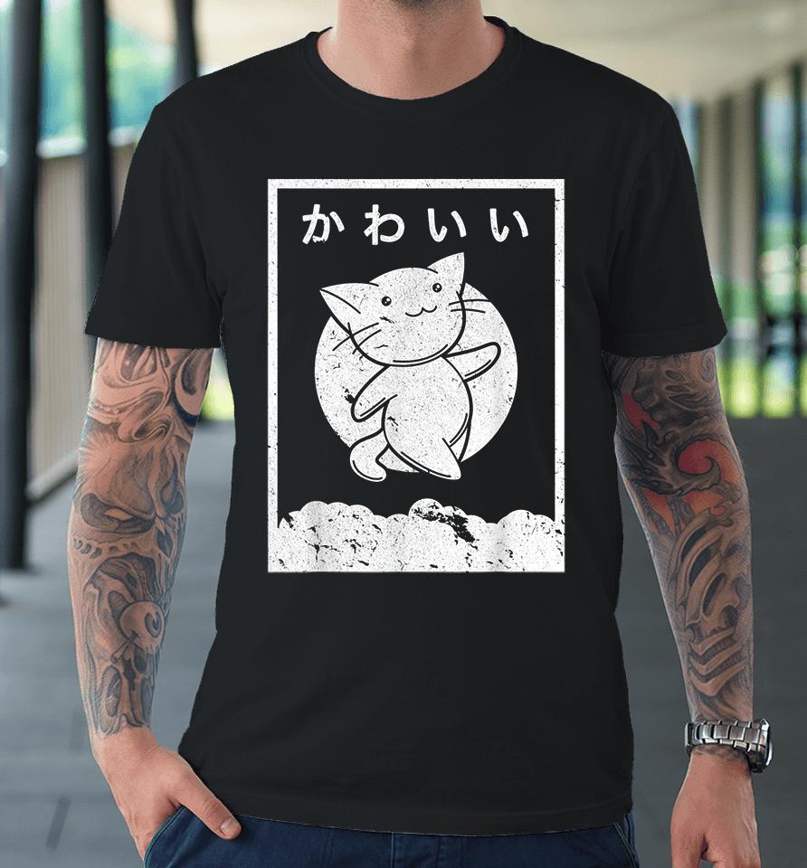 Anime Kawaii Cat Retro Premium T-Shirt