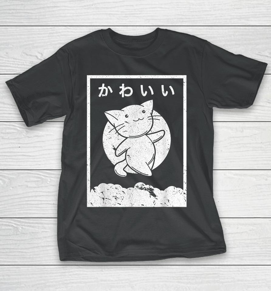 Anime Kawaii Cat Retro T-Shirt